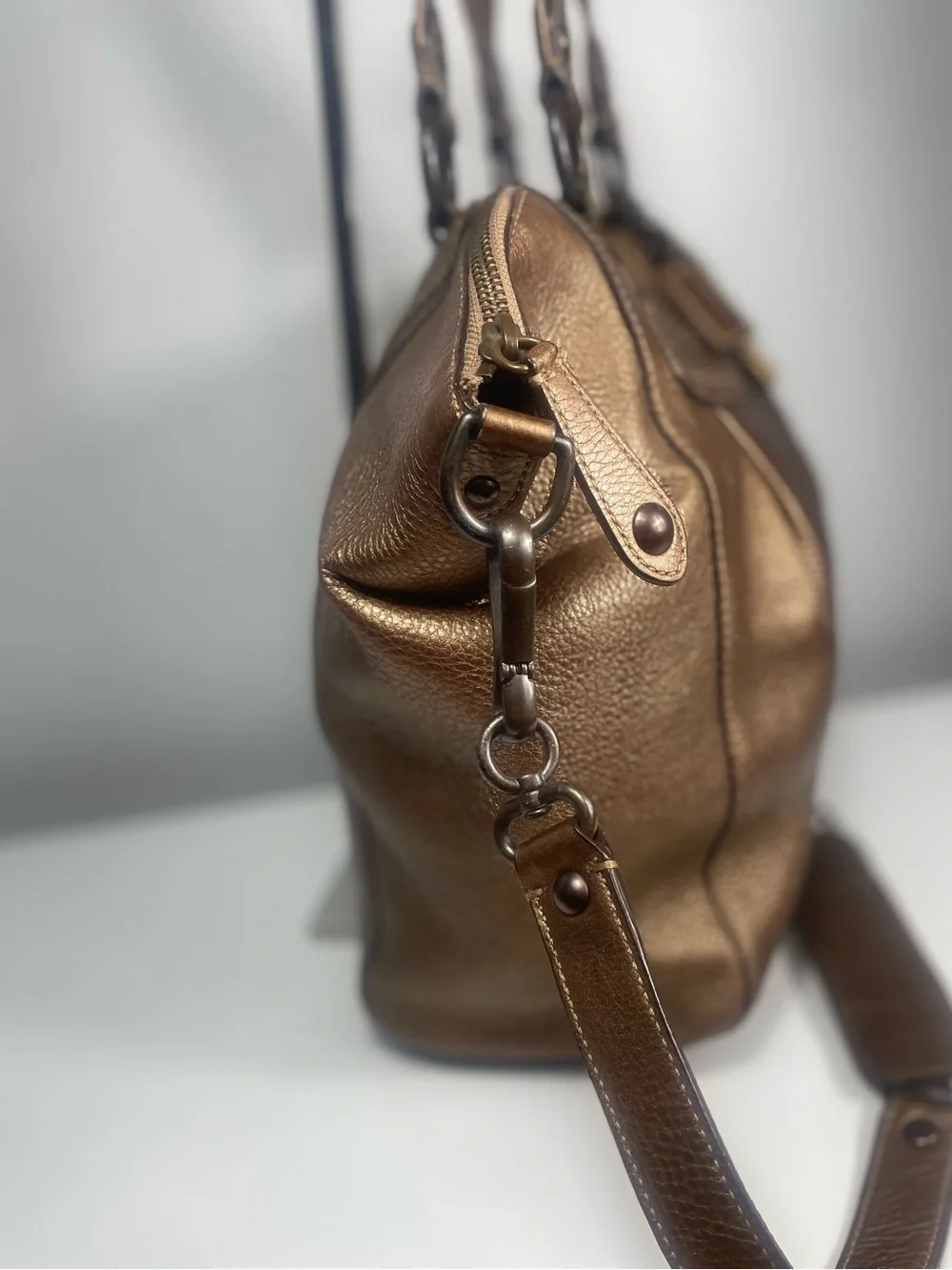 Coach Bronze Madison Audrey Satchel Y2K